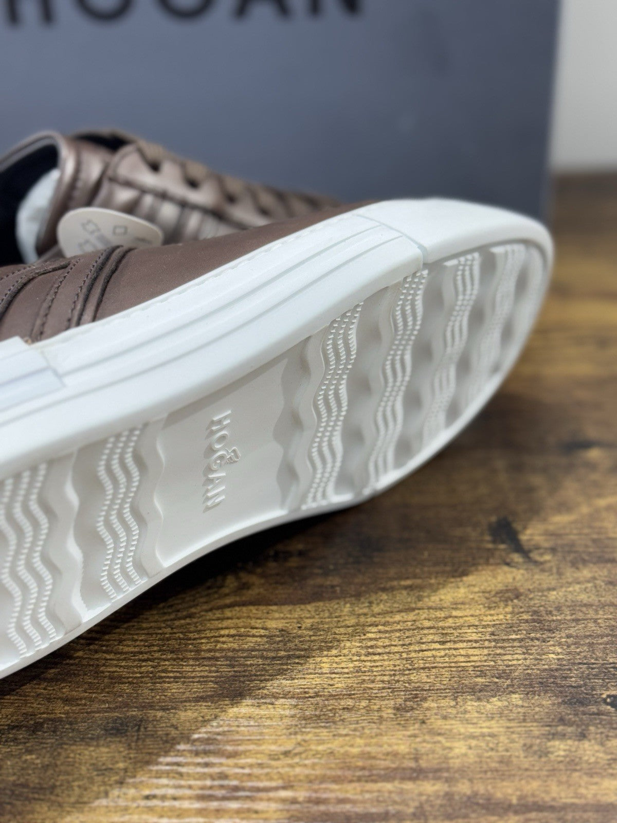 Hogan Rebel  Sneaker  Pelle Corteccia   Memory Foam   Casual Hogan   Uomo 40.5