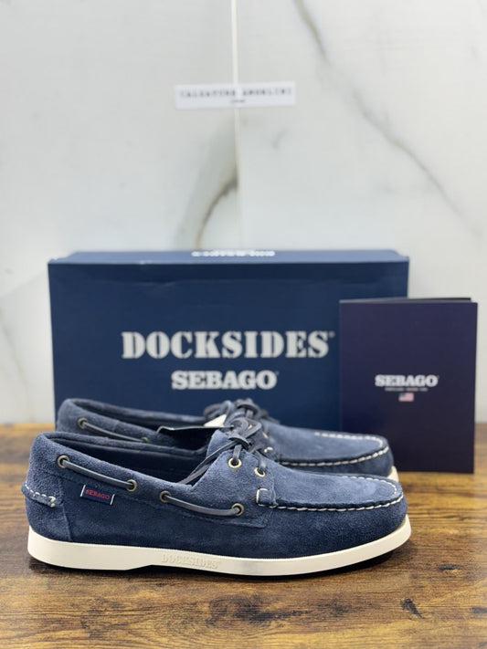 Sebago Portland Flash Out Barca   Icon Sebago Suede Blue Navy  Icon Uomo 44