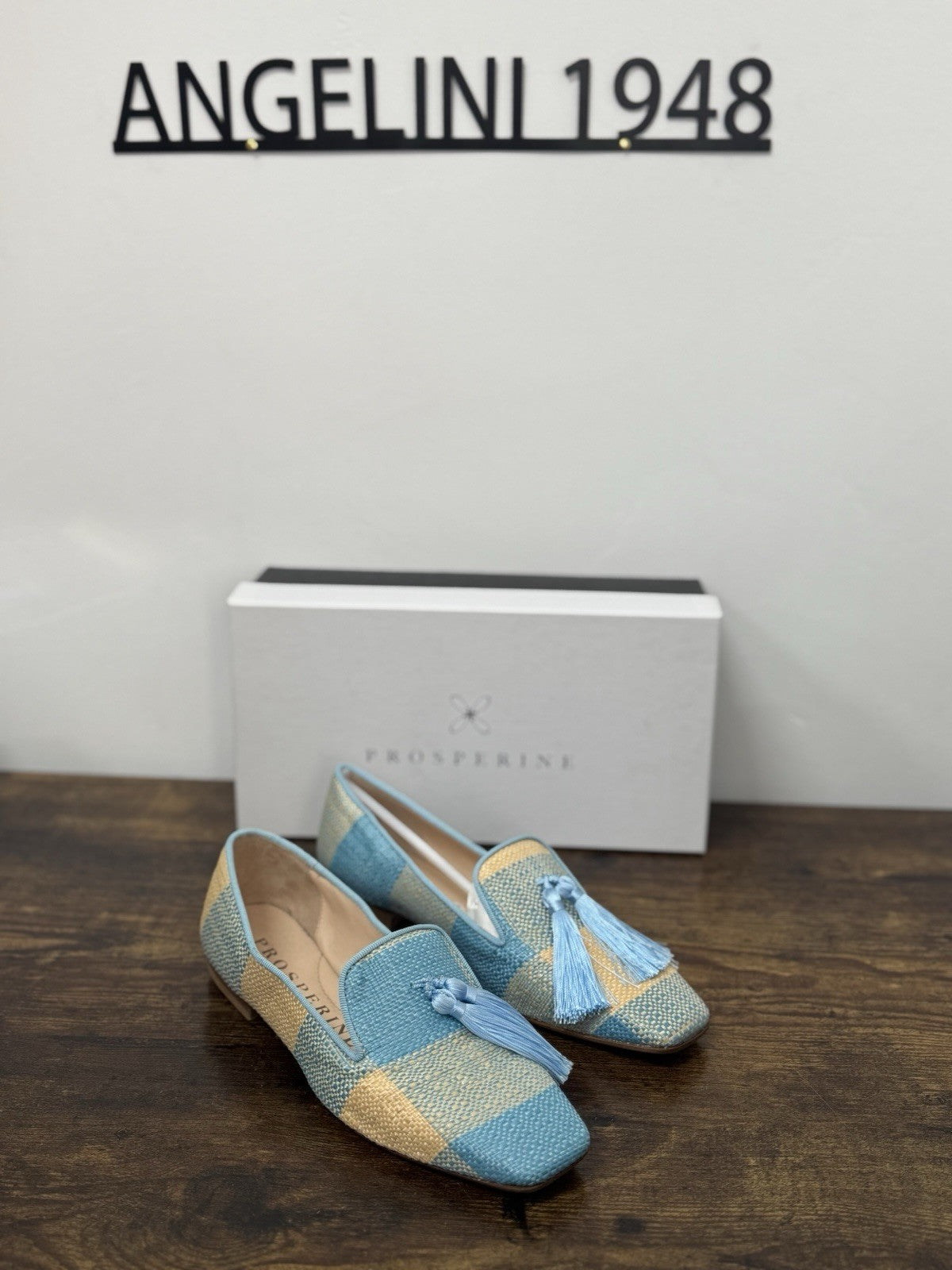 Prosperine Mocassino   Tessuto Reali Celeste     Flat  Scarpa Donna 36