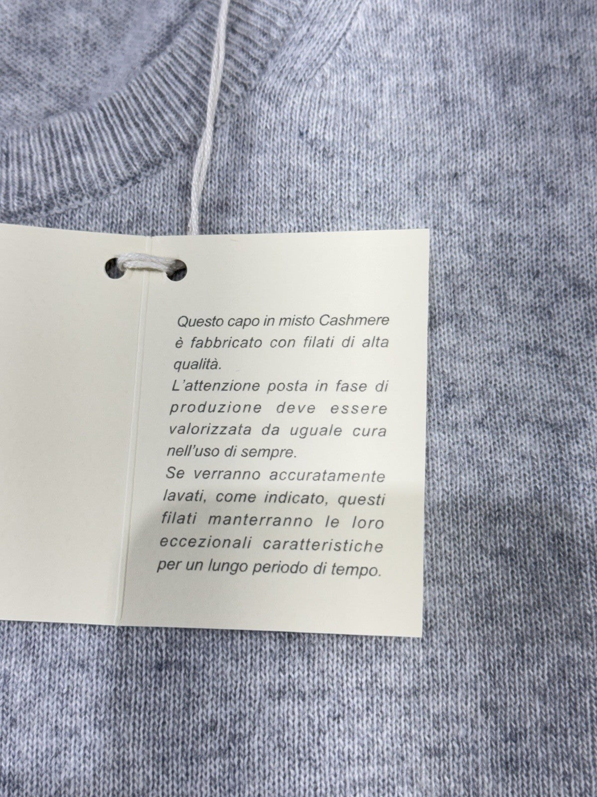 Val Di Chiama Maglione Misto Cashmere Girocollo Made In Italy Uomo L