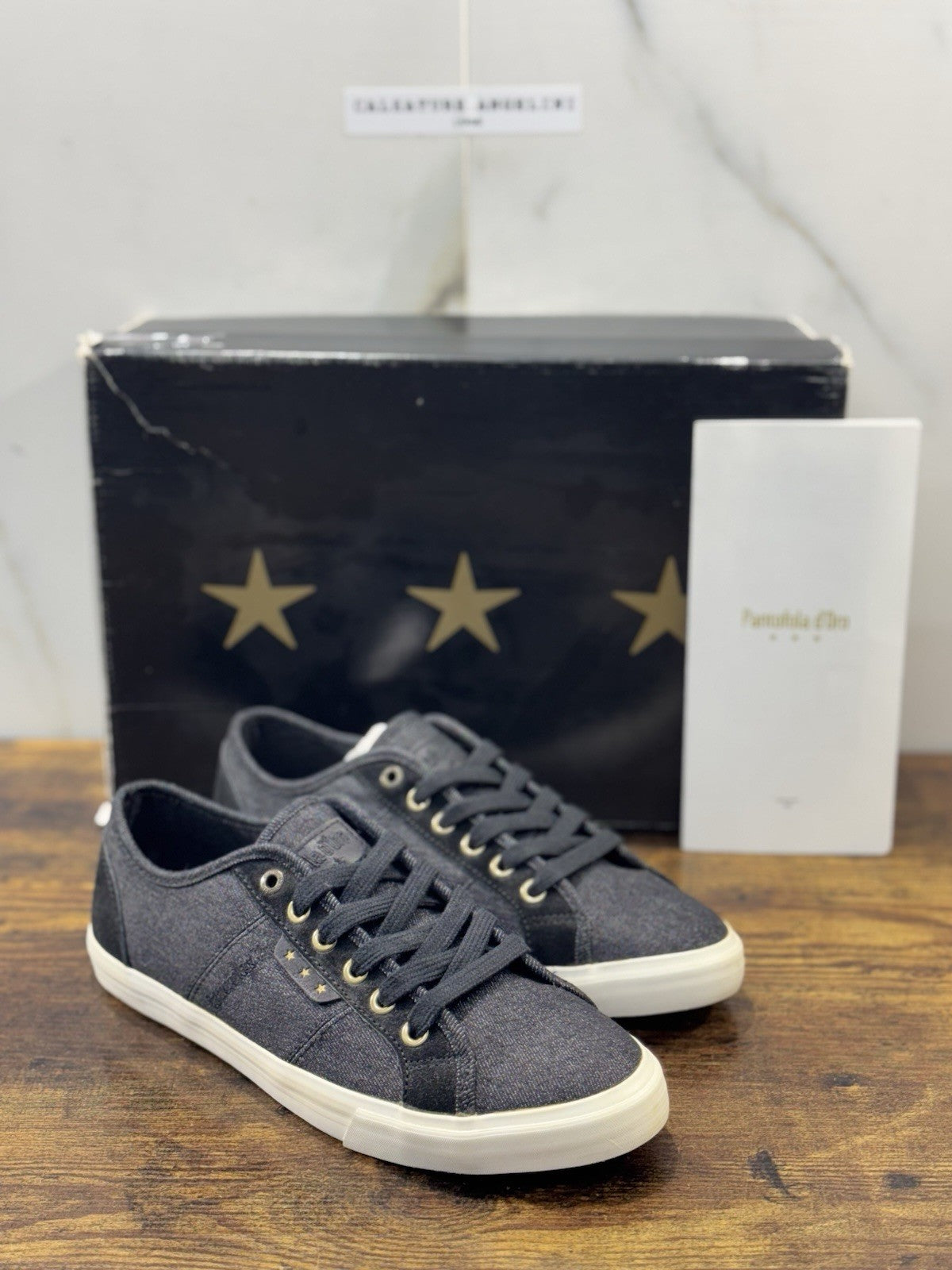 Pantofola D’oro Sneaker  Arda Canvas Nero  Casual Scarpa  Uomo 40