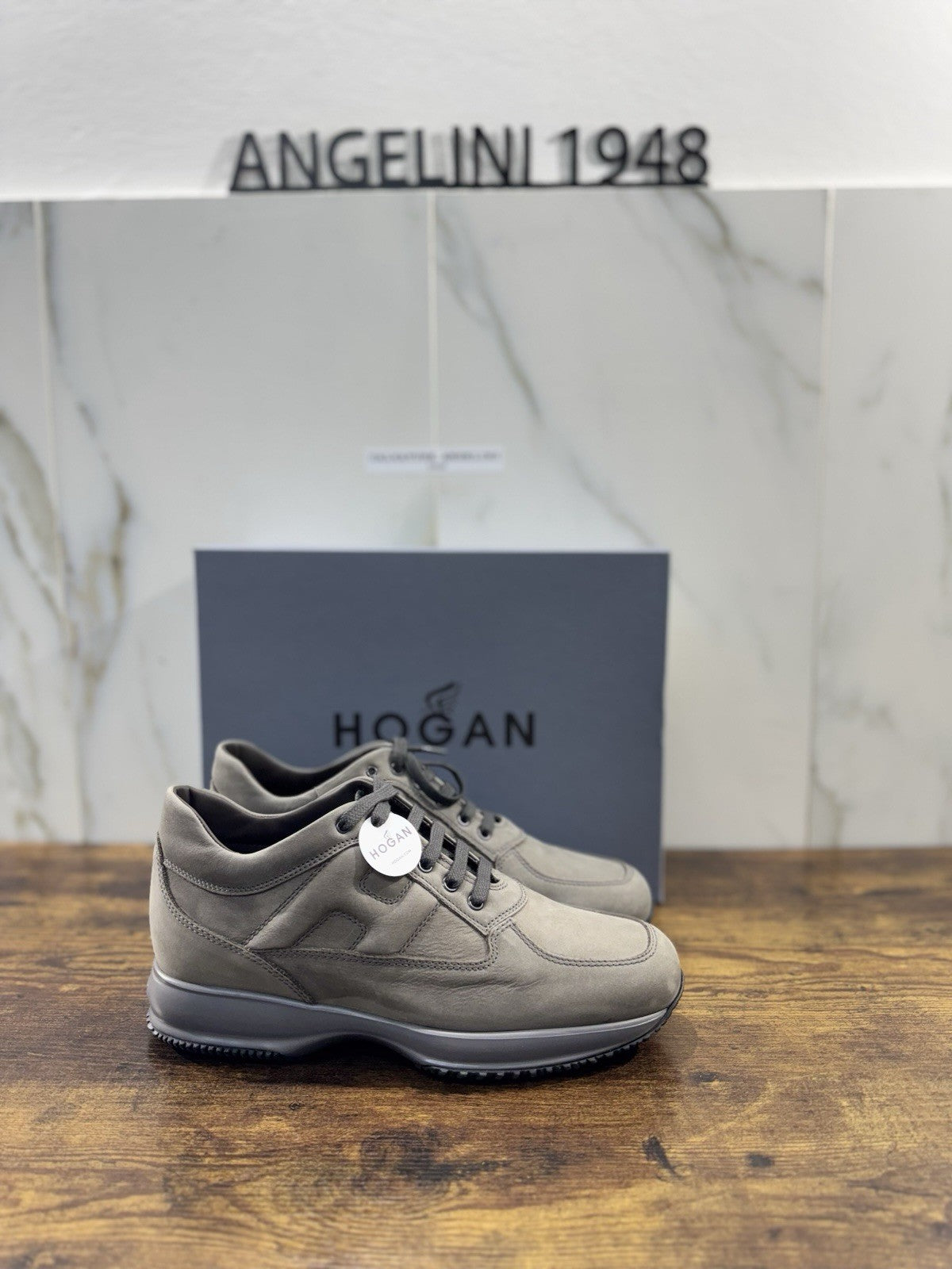 hogan interactive Sneaker Pelle Nabuk Carbone Uomo 41.5