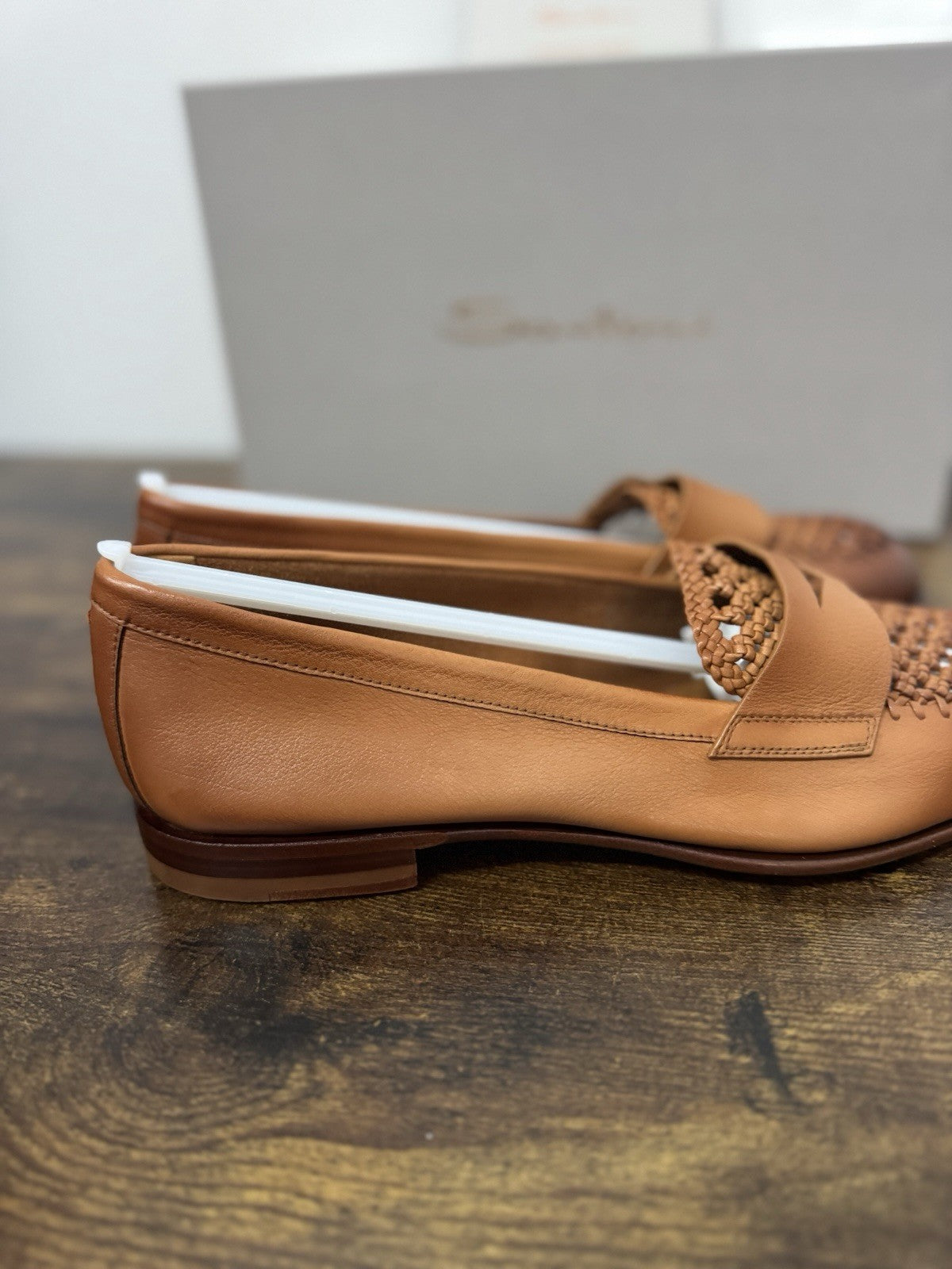 Santoni Mocassino Pelle Cuoio Casual Luxury Santoni Scarpa Donna 40