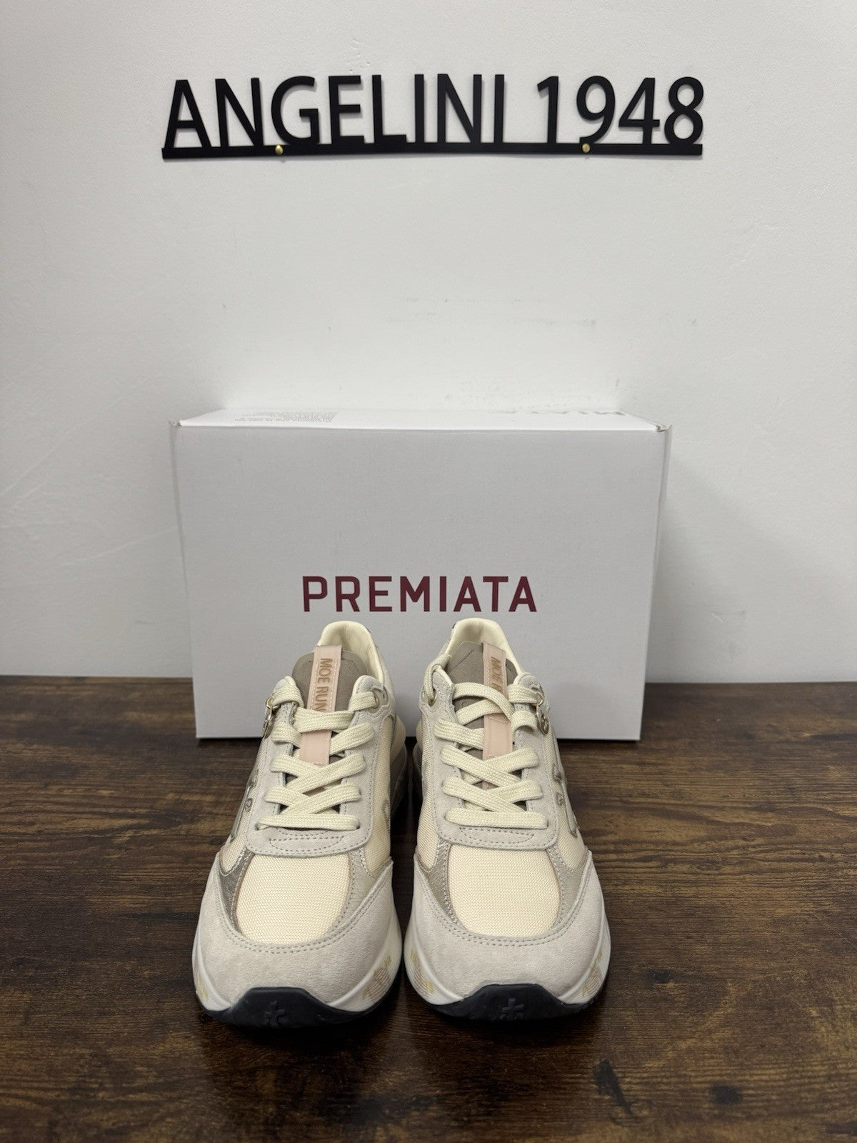 Premiata Moerun Sneaker Suede Beige Casual Donna 40