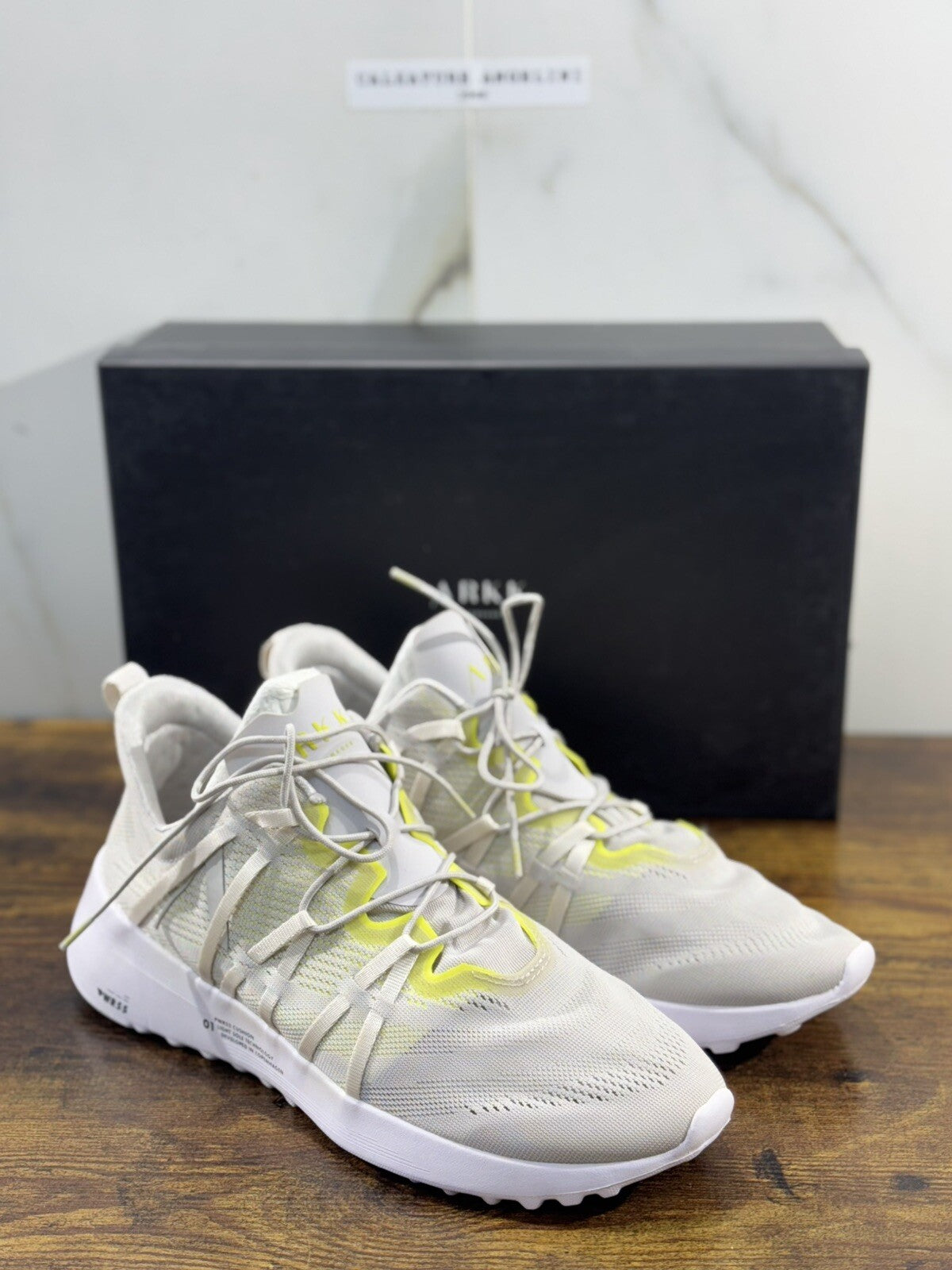 Arkk Copenhagen Sneaker Uomo Grey Lemon  Causal Men Shoes 42