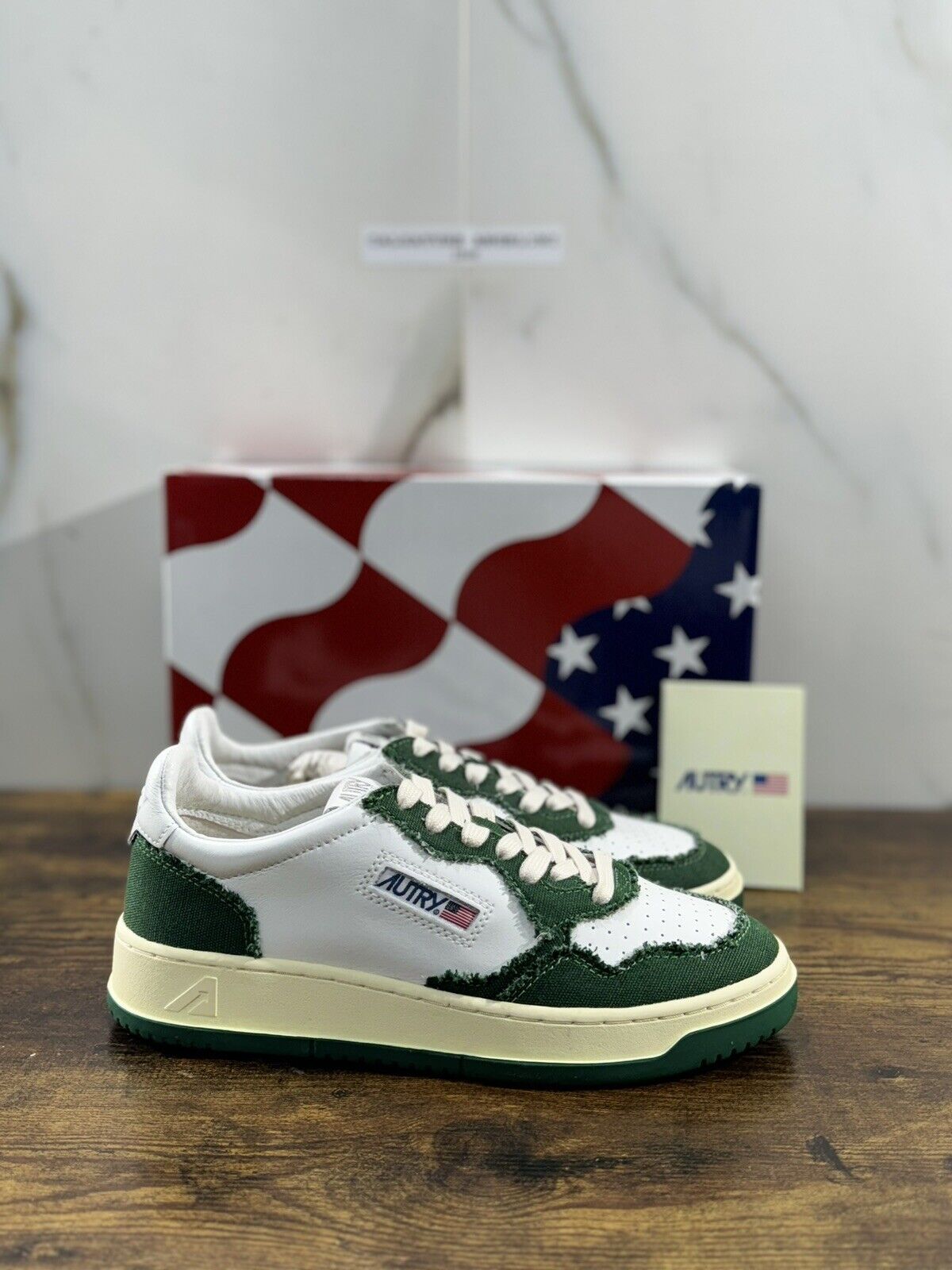 Autry Medalist Low Sneaker Uomo Pelle Bianco Verde    Casual Autry Men Shoes 40