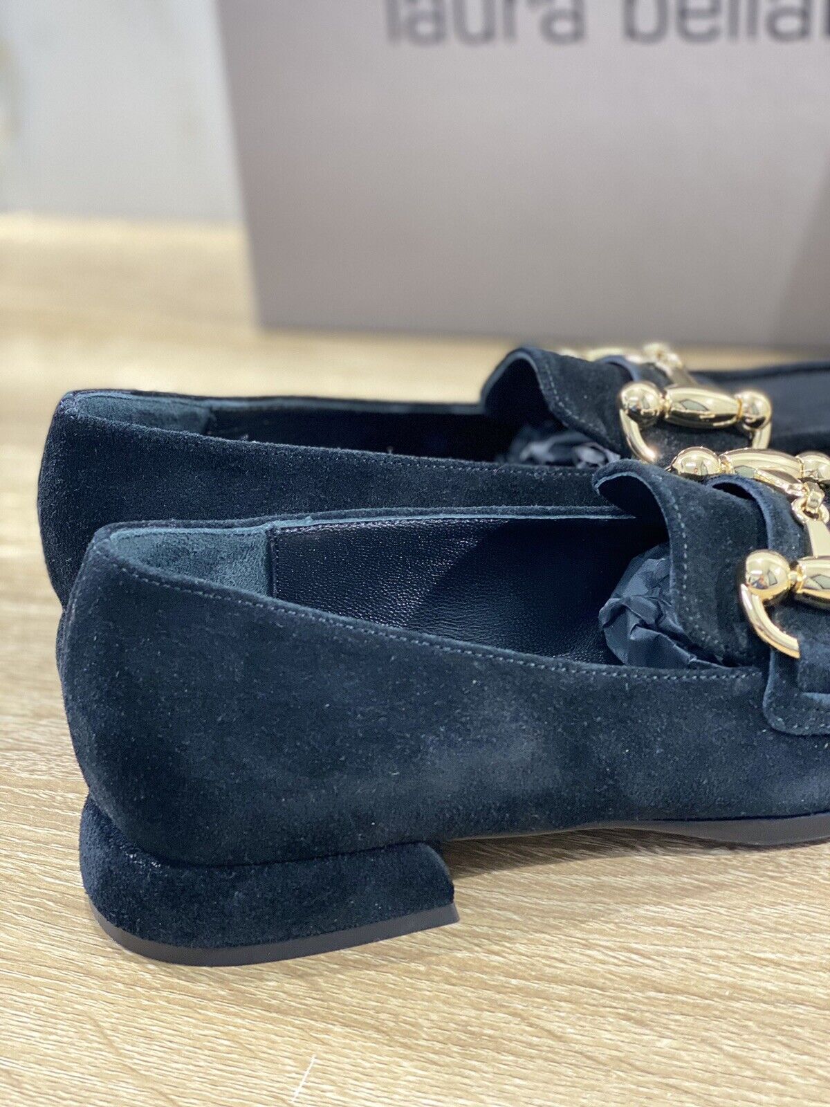 Laura Bellariva Mocassino donna Suede Nero Extra Light 37