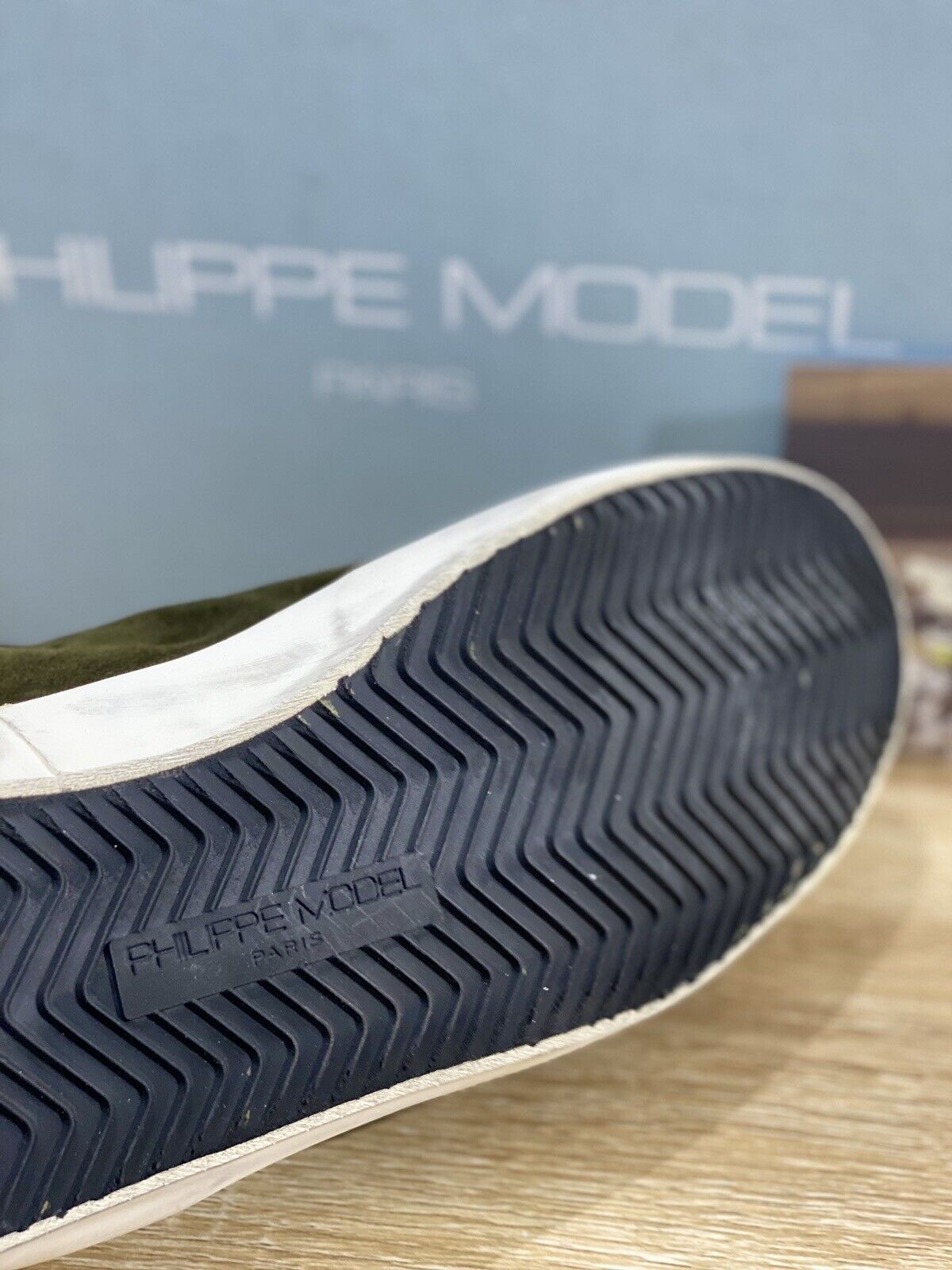 Philippe Model Paris  L  U Sneaker Uomo Suede Militare 40