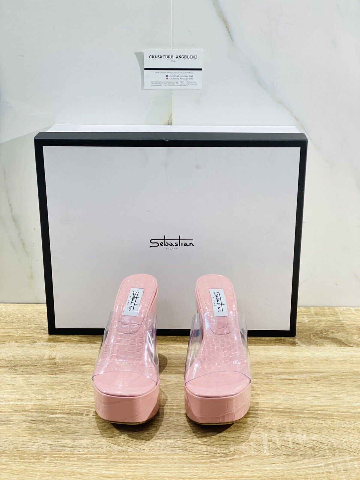 Sebastian Milano sandalo donna eden baby pink luxury shoes 37