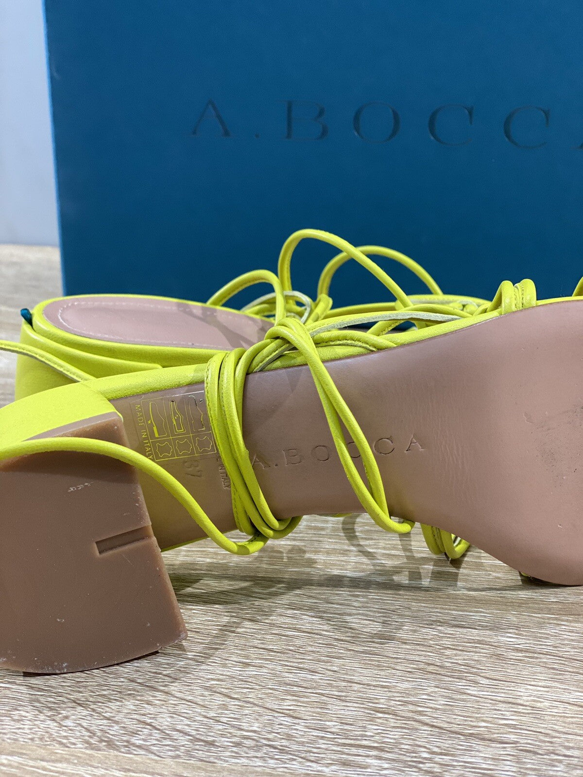 A.bocca Sandalo Donna AB2292 In Pelle Like  Luxury Woman Shoes 37
