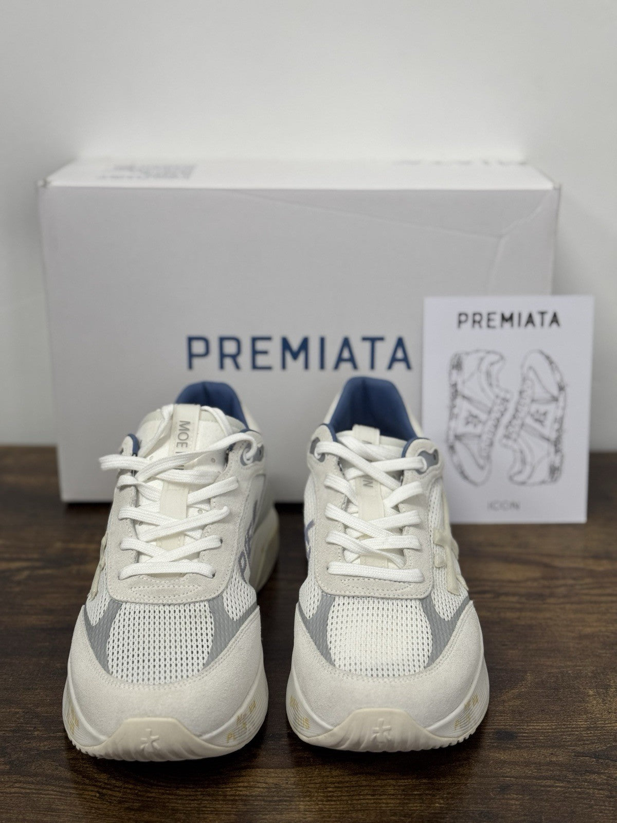 Premiata Moerun Sneaker Suede Bianca  Casual Premiata Uomo 44