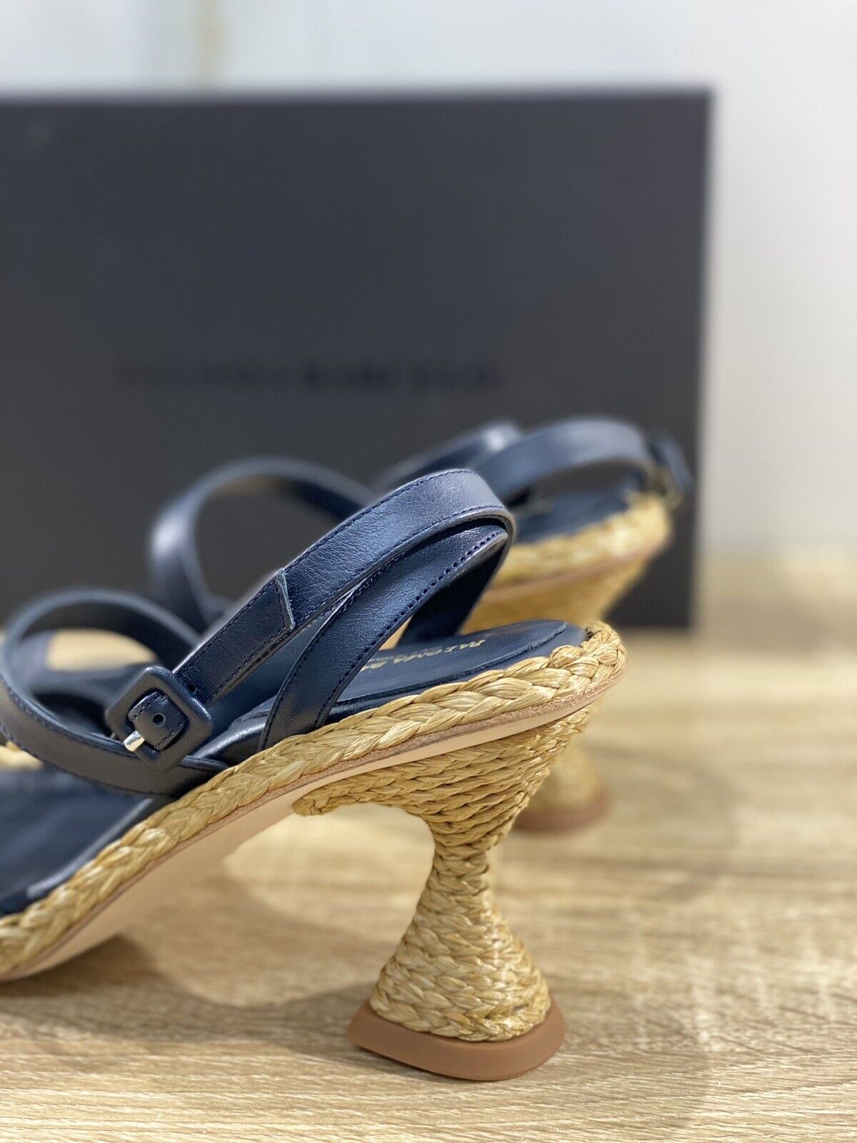 Paloma BARCELO’ Sandalo Donna Agnes In Pelle Blu  Luxury Woman Sandal 38