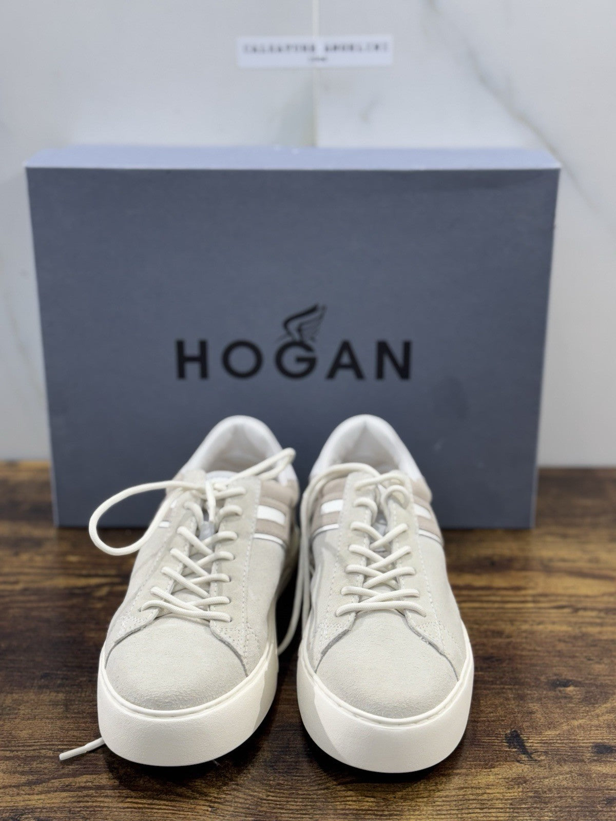 Hogan Rebel  Sneaker  Pelle Suede Ghiaccio  Casual Hogan   Uomo 40