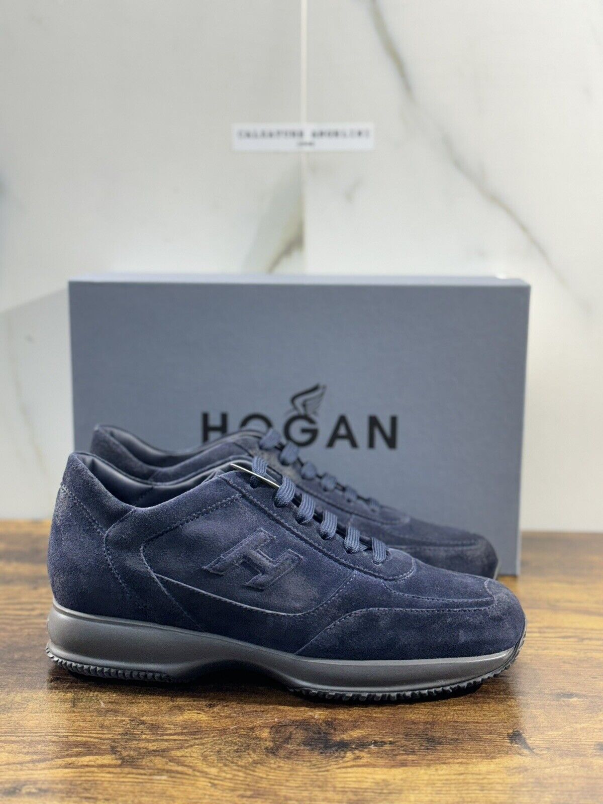 Hogan Interactive uomo suede Blu     luxury casual hogan shoes 42