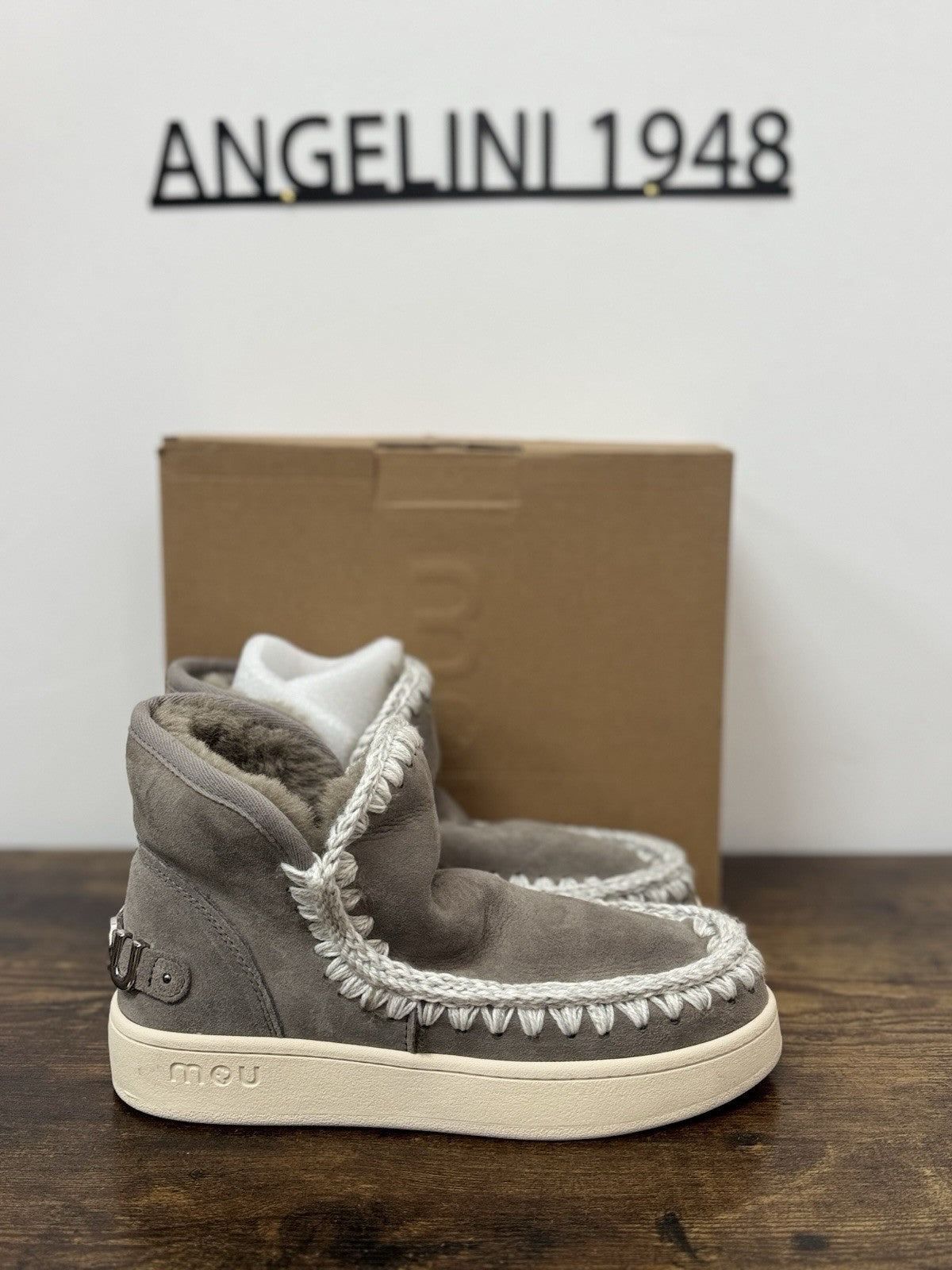 Mou New Eskimo Sneaker Suede Grey Casual Mou Boot Donna 39