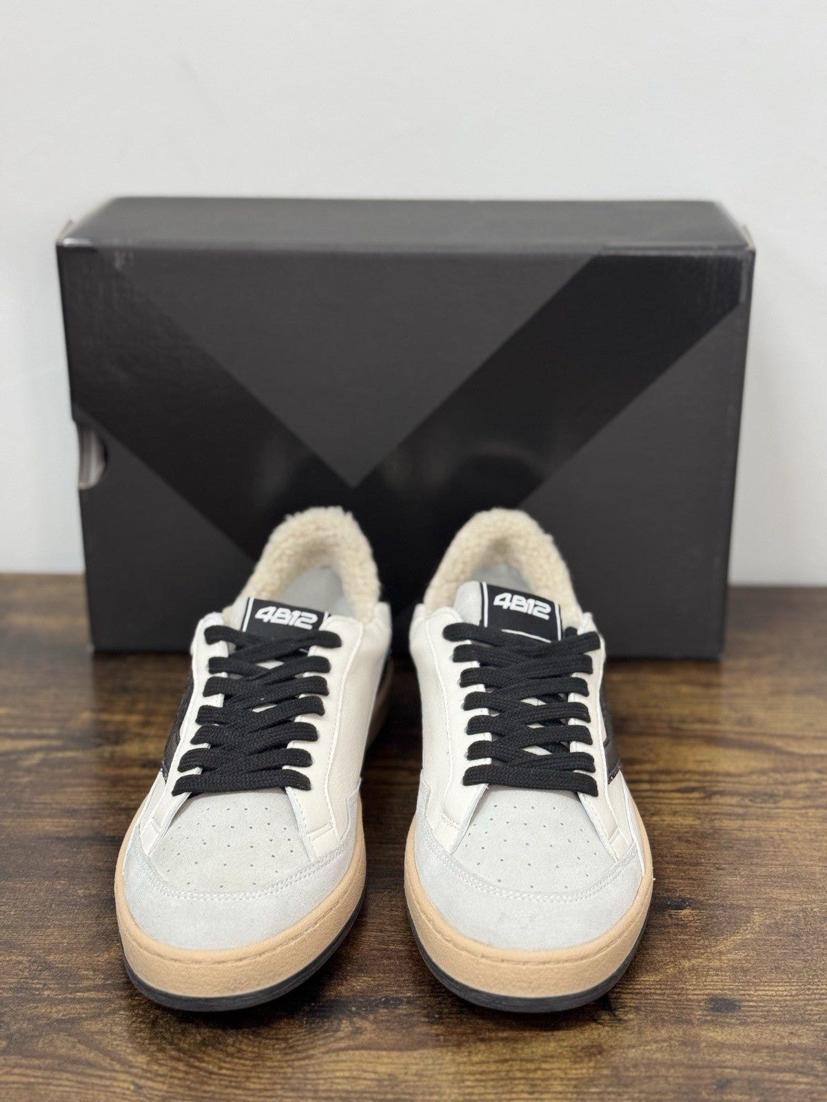 4B12 Sneaker Play New  Black White    Casual Scarpa Donna 40