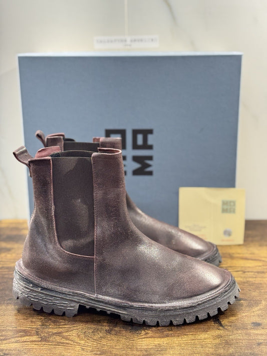 Moma Chelsea Boot Bordo’ Fatto A Mano In Italia Luxury Moma Boot Donna 41