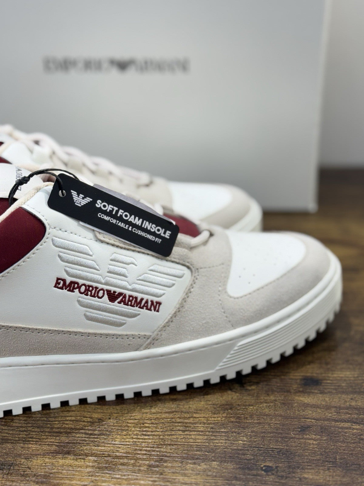 Emporio Armani Sneaker Pelle Bianca Casual Scarpa Armani Uomo 43