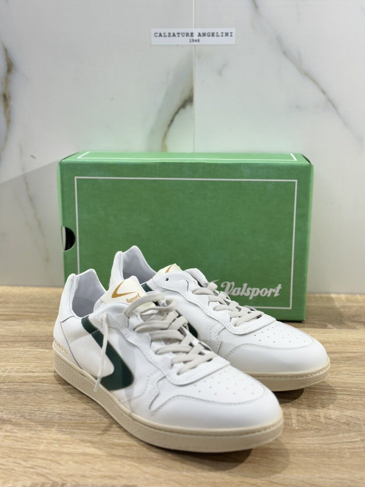 Valsport Super Sneaker Uomo Icon   White Green Casual Made In Italy Heritage 45