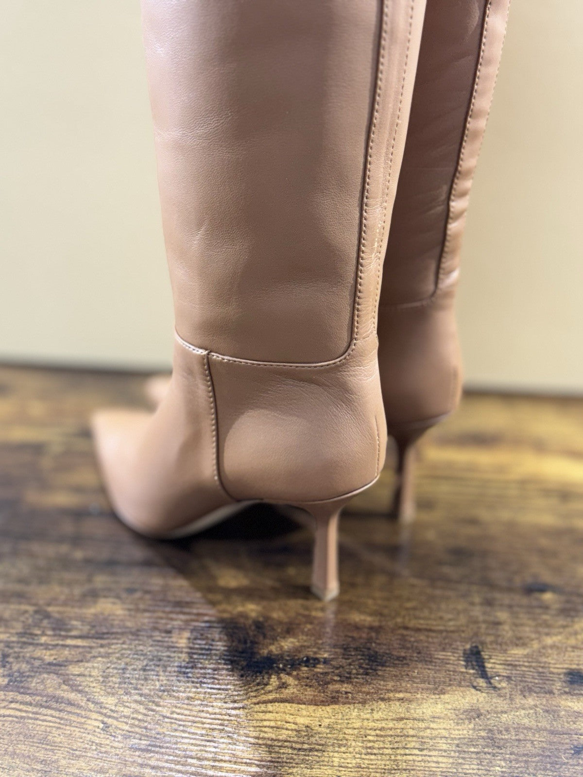 Ninalilou Stivale Donna Pelle Cuoio Con Tacco Luxury Woman Boot 36