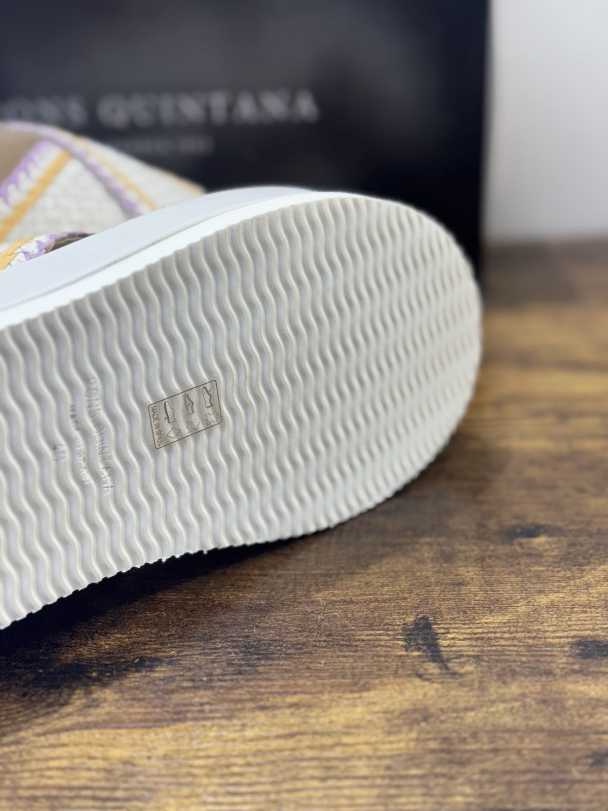 Pons Quintana Sandalo Niza   Donna   Pelle Bianca     Handmade Con Zeppa 40