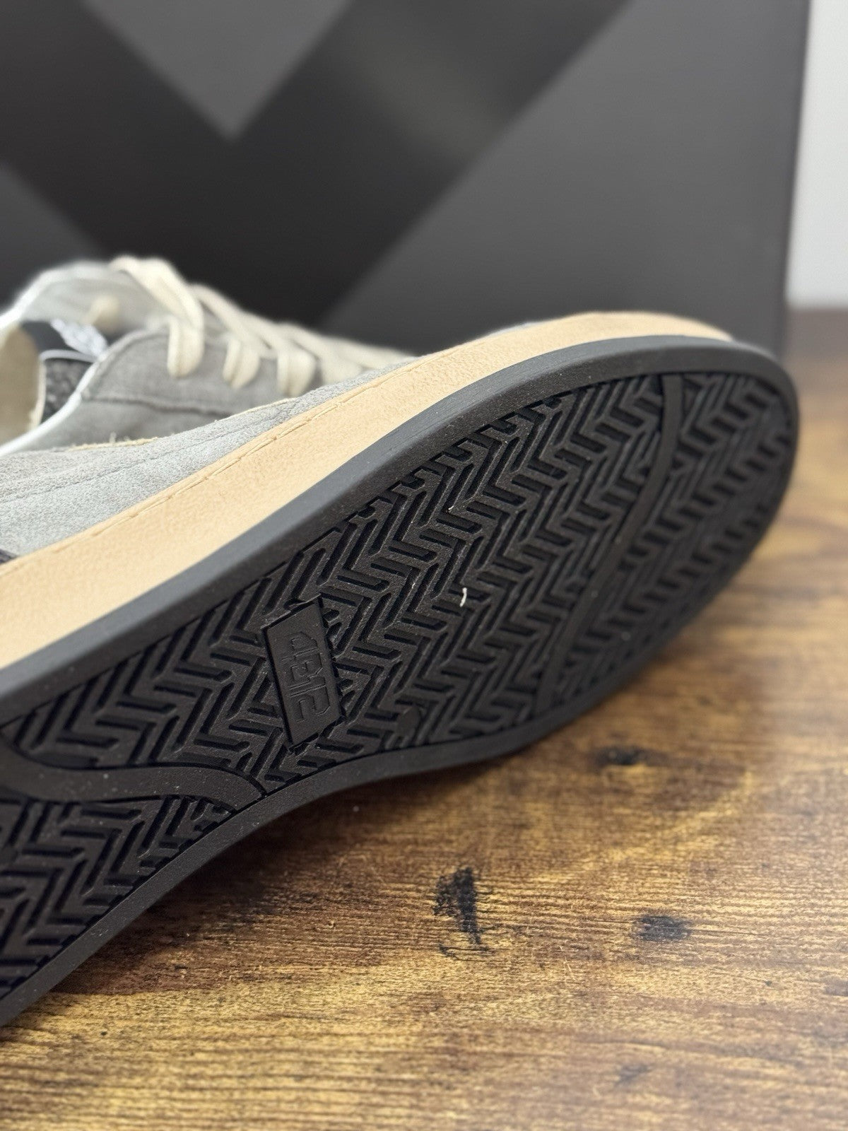 4B12 Sneaker Play new Pelle Suede Light Grey Casual Uomo 45