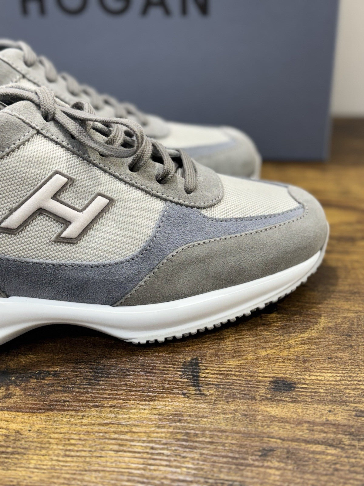 Hogan Interactive Suede Grey  Casual Scarpa Hogan Uomo 43