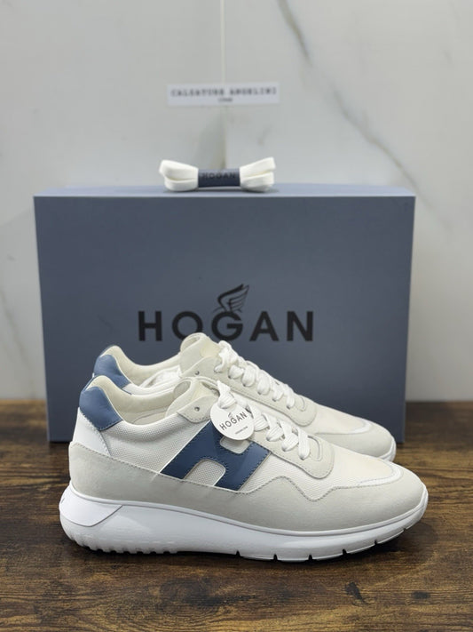 Hogan Interactive Suede Ghiaccio Blu   Casual Scarpa Hogan Uomo 42.5