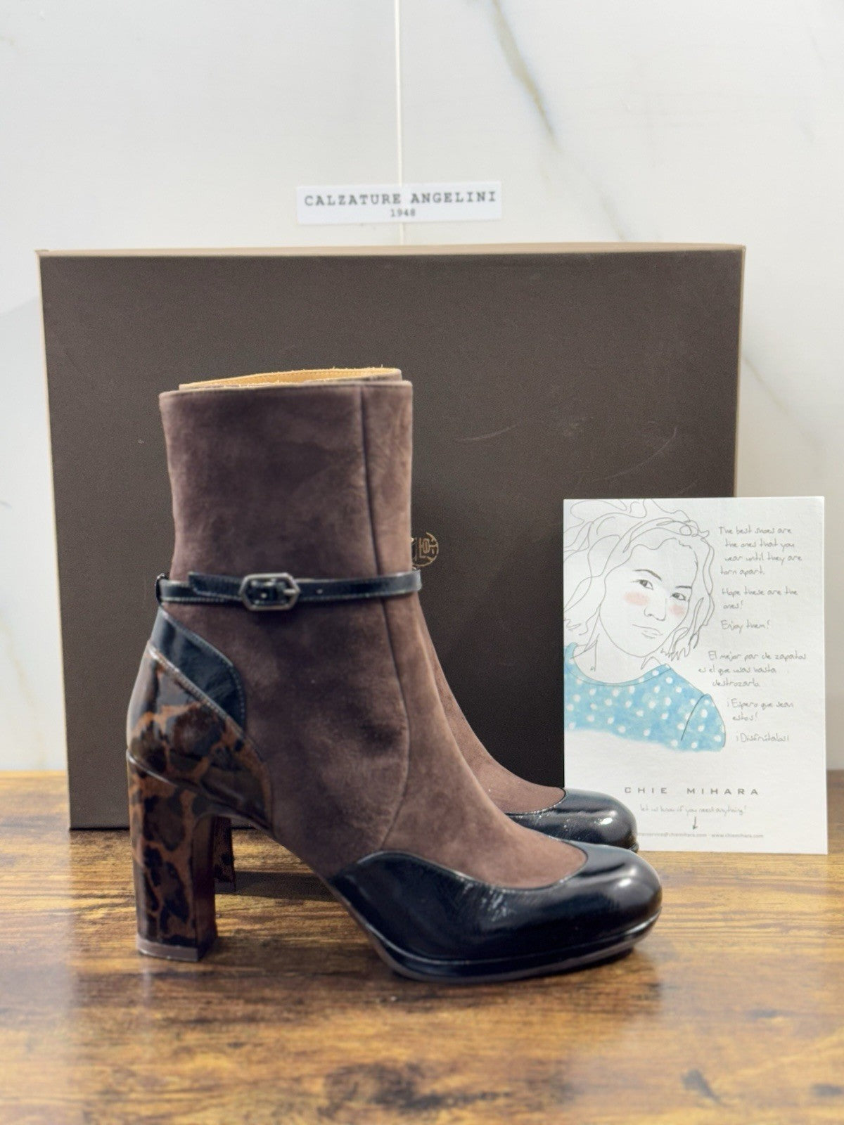 Chie Mihara Stivaletto Donna Custor Pelle Nero Testa Luxury Boot 37