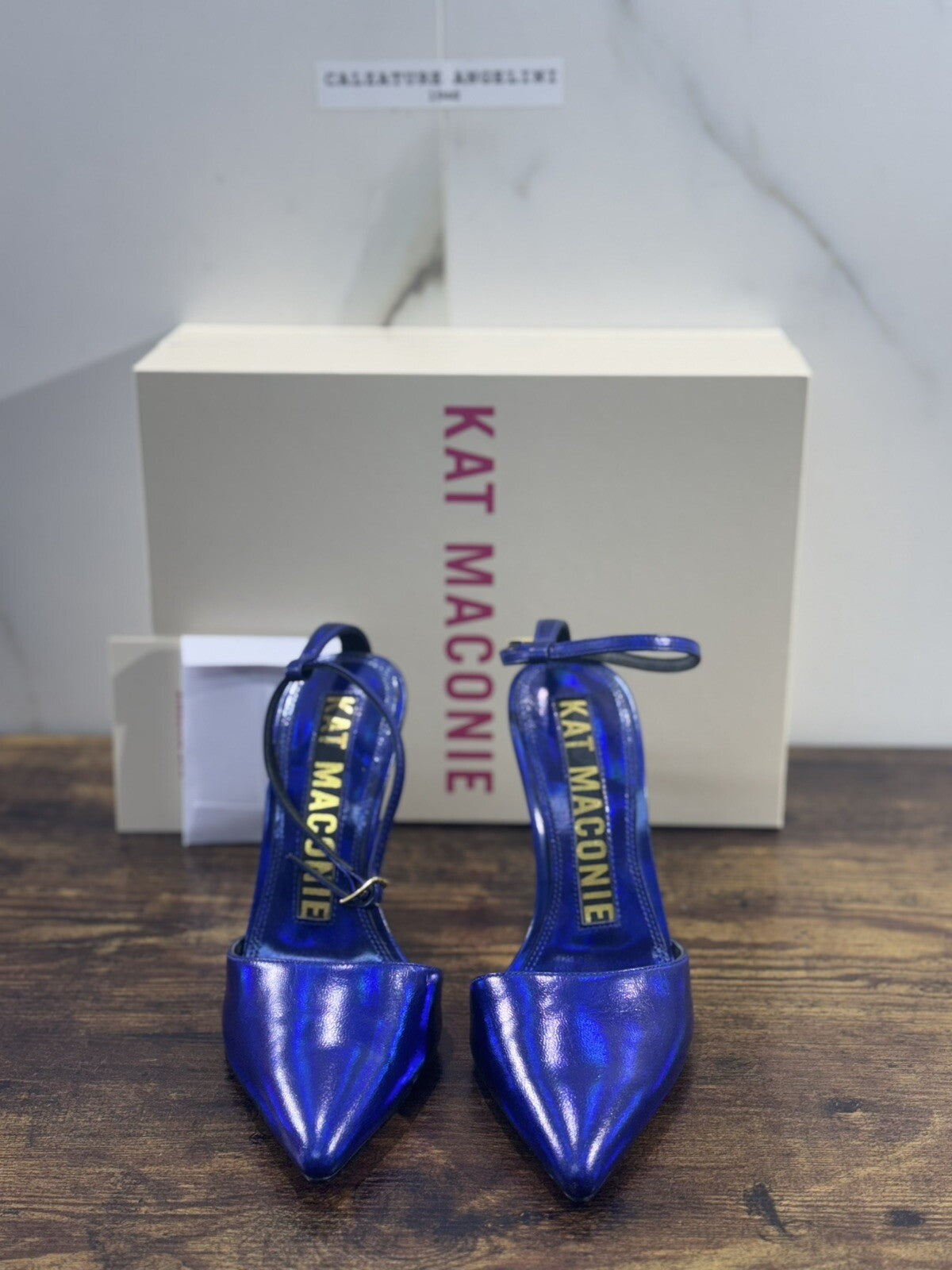 Kat Maconie Sandalo Donna Jojo Tacco Oro Casual Kat Maconie Sandal Pelle Blu 37