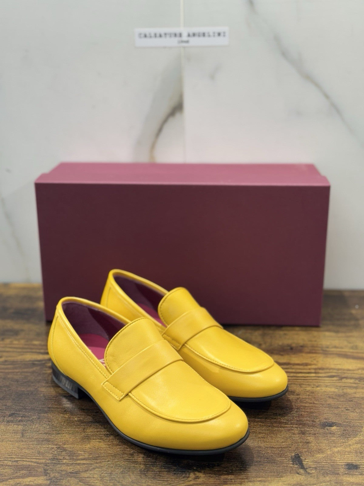 Seboy’s Mocassino  Pelle  Giallo Casual Donna 37