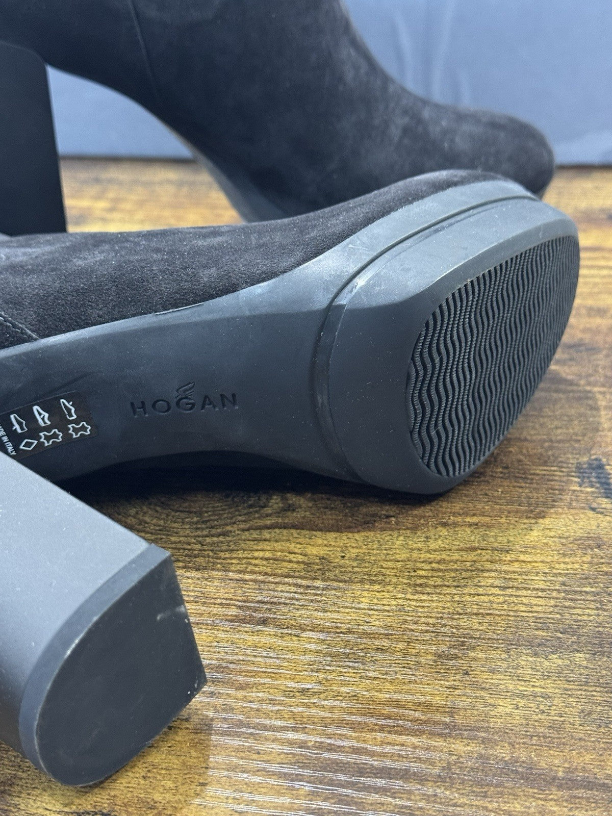 Hogan Interactive Stivaletto  Suede Nero  Con Tacco Casual Hogan Donna 40