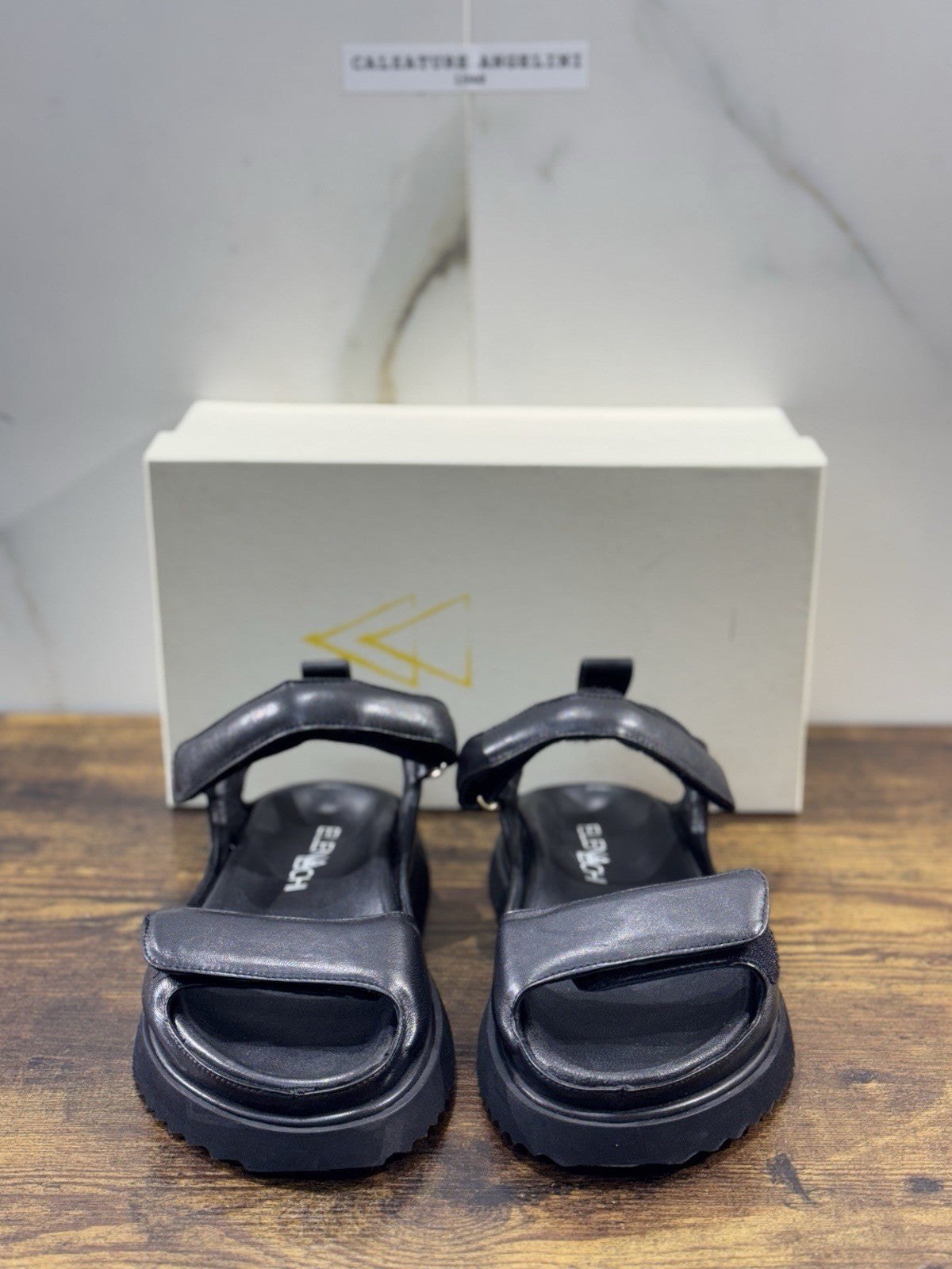 Elena Iachi Sandalo  Donna Pelle Nero  Casual Sandal Donna 36