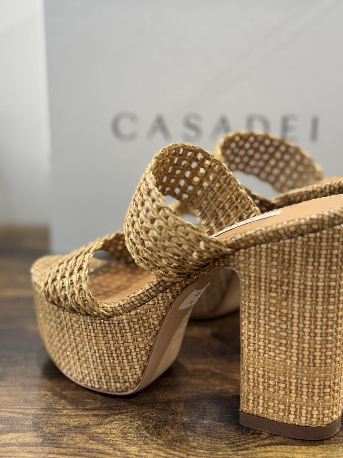 Casadei Sandalo Goldeneye Isa Platform Nature Luxury Casadei 37
