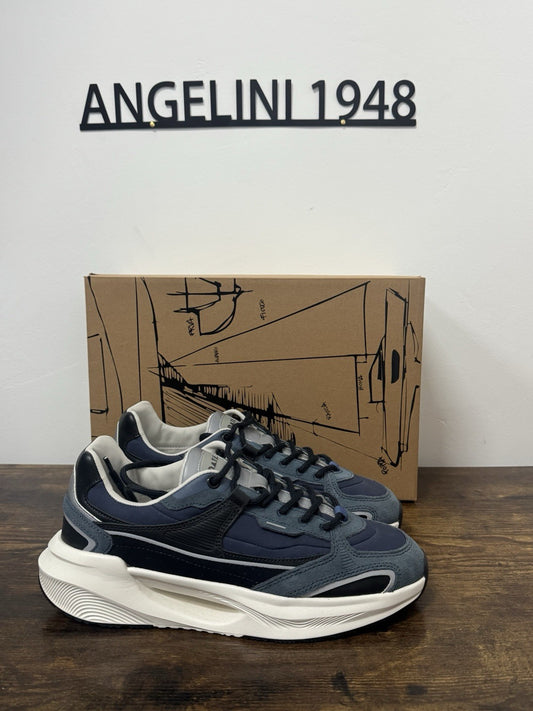 D.a.t.e. Vela  Sneaker Pelle Suede  Blu  Casual Uomo 41