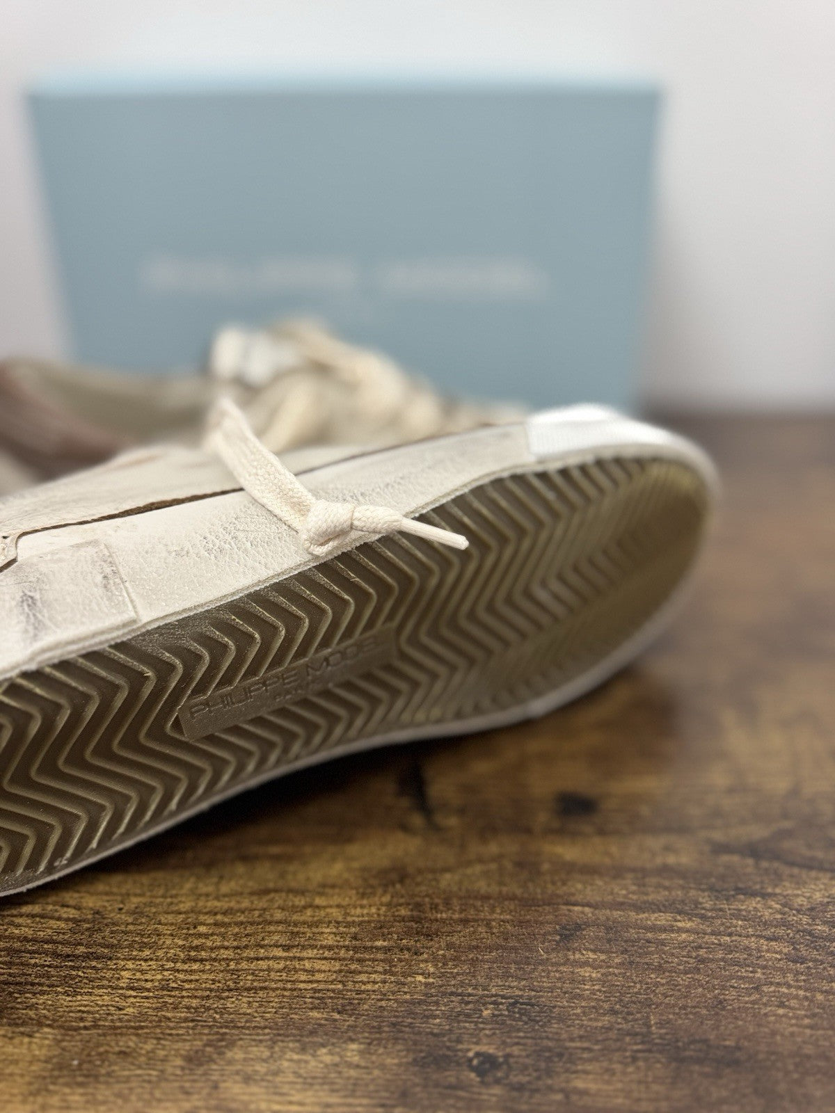 Philippe Model Paris Low Pelle Vintage Mud    Casual Sneaker Uomo 40