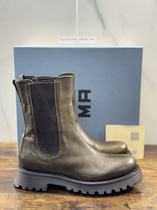 Moma Chelsea Boot Verdone    Fatto A Mano In Italia Luxury Moma Boot Donna 40