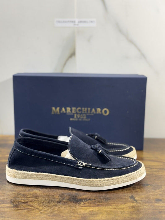 Marechiaro 1962 Mocassino Uomo Summer Icon Suede Blu 40