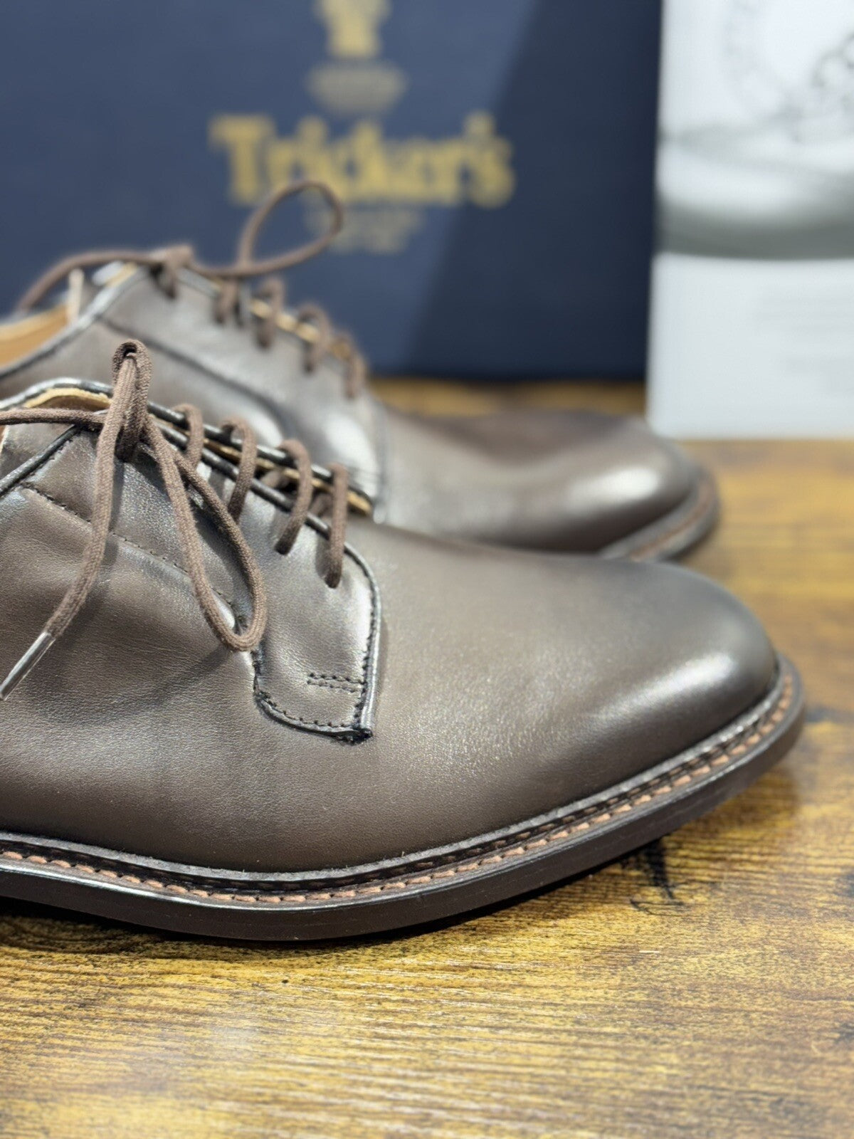 Tricker’s Scarpa Uomo Robert  Derby In Pelle Espresso   3616/ 49 Numero 40
