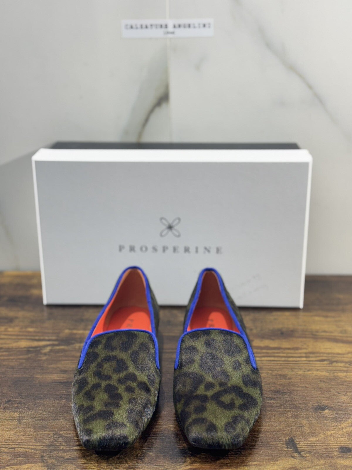 Prosperine mocassino donna in Pony Militare  luxury made in italy 37