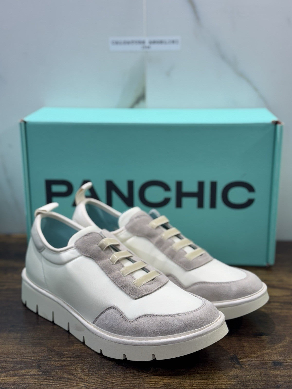 Panchic Slip On Scarpa Suede Nylon Ghiaccio Casual Uomo 39