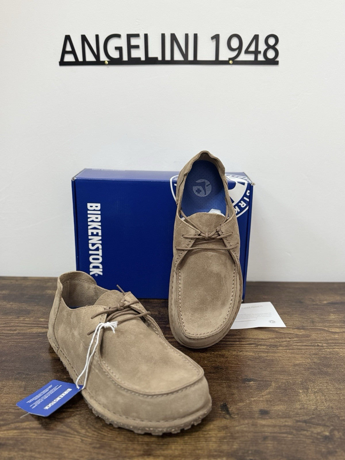 Birkenstock Utti Lace Suede Taupe  Scarpa Uomo 44