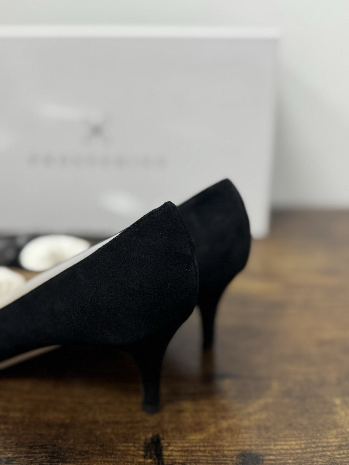 Prosperine Décolleté Pelle  Suede Nero Con Tacco  Scarpa Donna 41