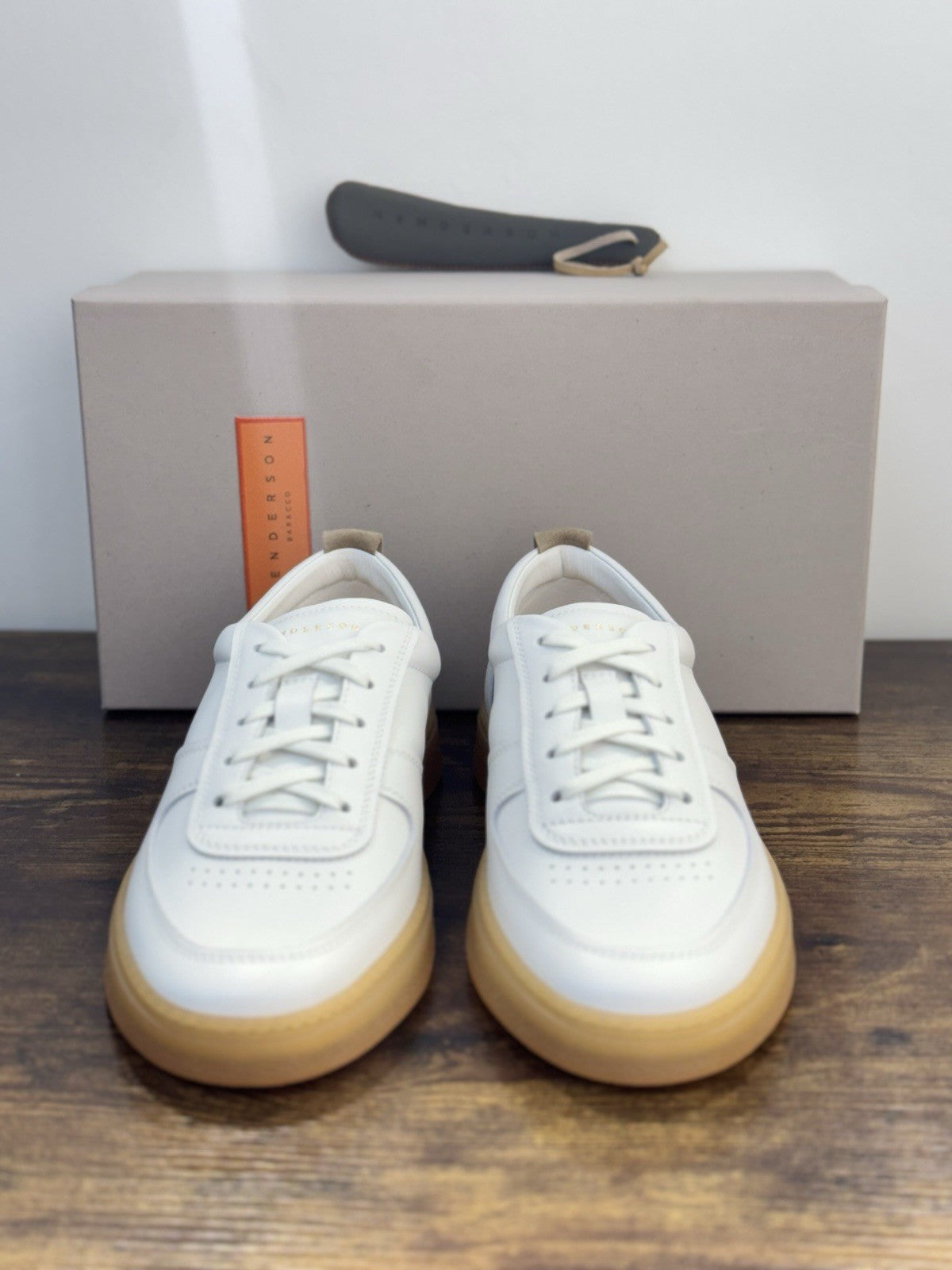 Henderson Baracco Sneaker Pelle Bianco   Casual Luxury Uomo 42