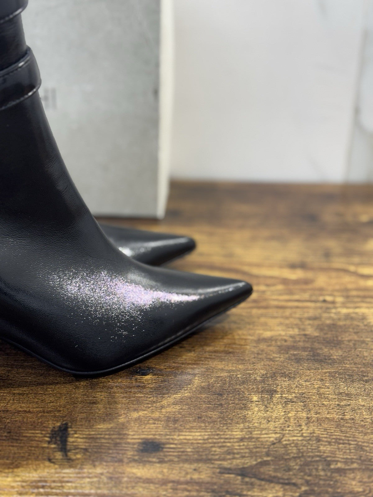 Elena Iachi Stivaletto Pelle Nero  Luxury Boot Donna 38