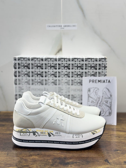 Premiata Beth Sneaker Pelle Bianca Casual Premiata Scarpa Donna 37