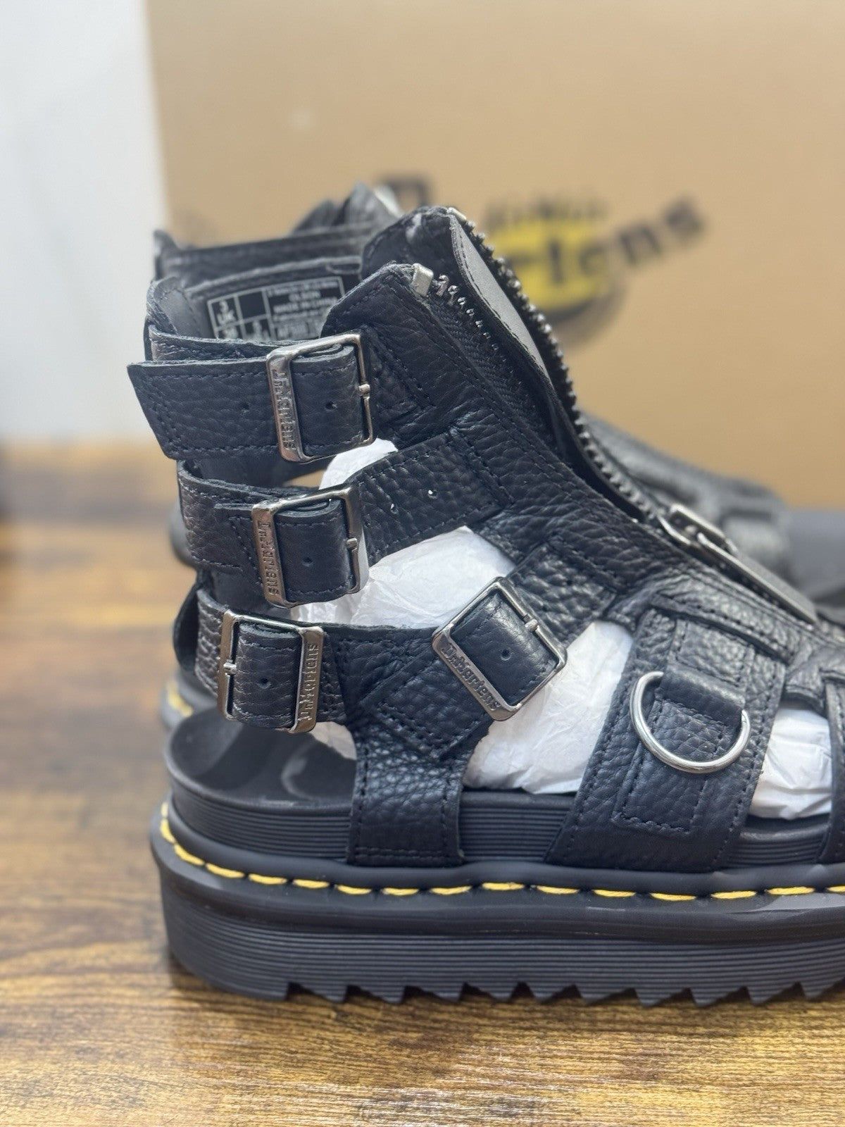 Dr Martens Sandalo Olson  Pelle Nero Casual Dr Martens Donna 36