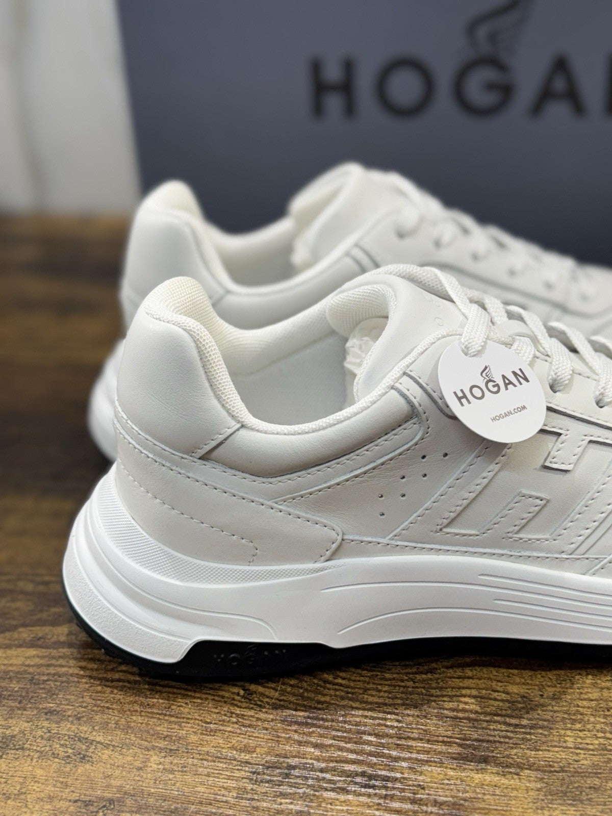 Hogan New Hyperlight Pelle Bianca    memory foam Luxury HoganShoes Uomo 40
