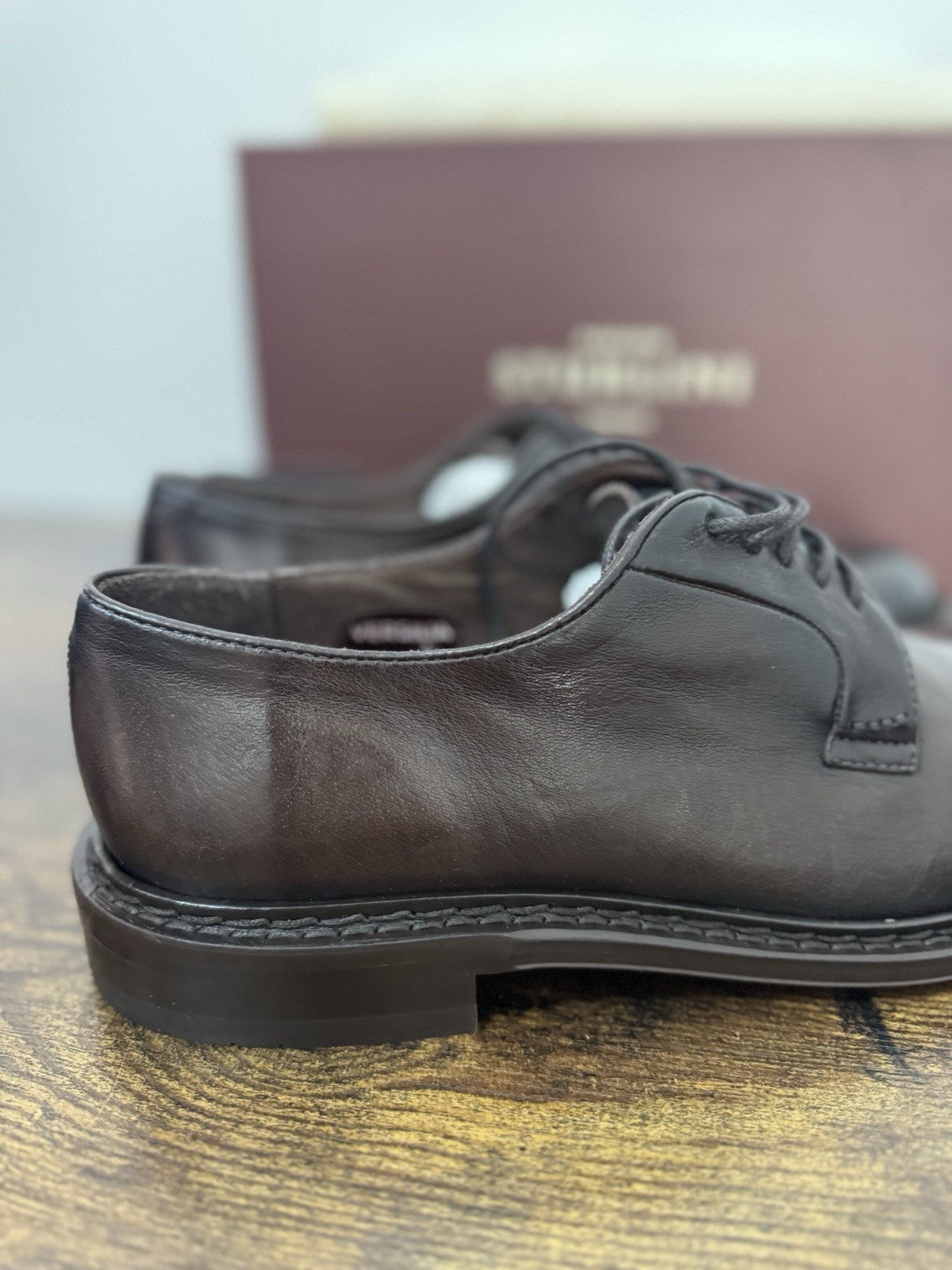 Sturlini  Derby Pelle Marrone Luxury Scarpa Uomo 42.5