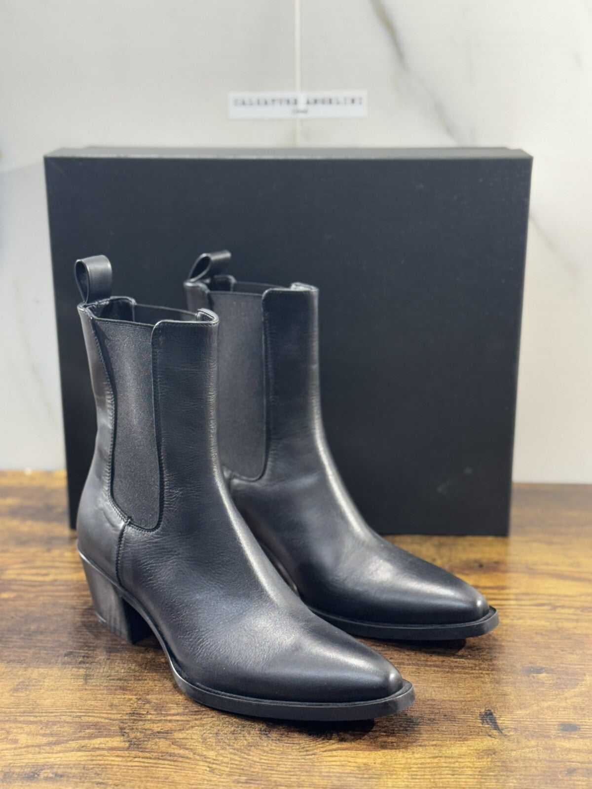 Strategia Texano    Donna A5812   Pelle Nero   Luxury Western  Boot Woman 38